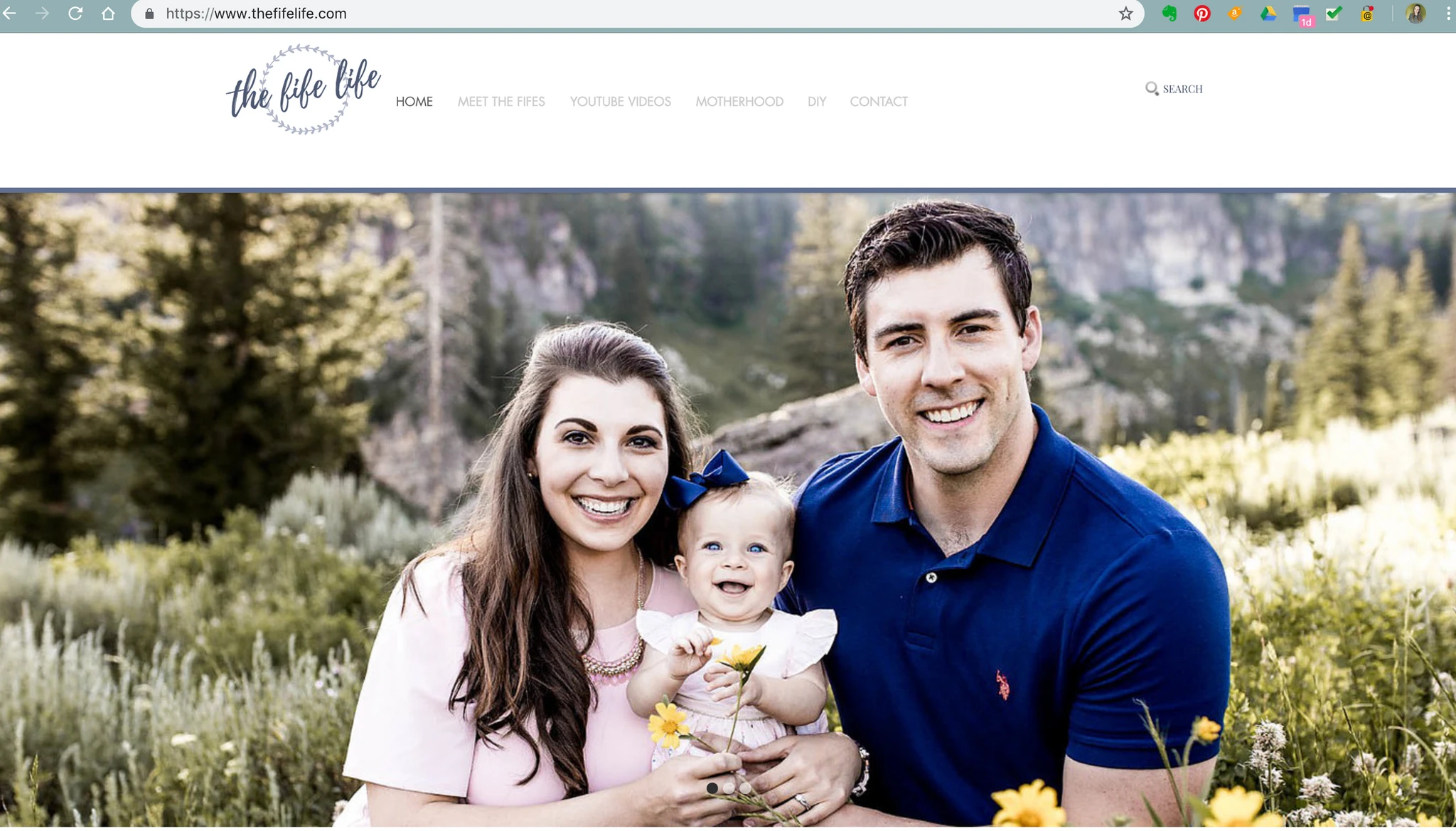 the fife life website design