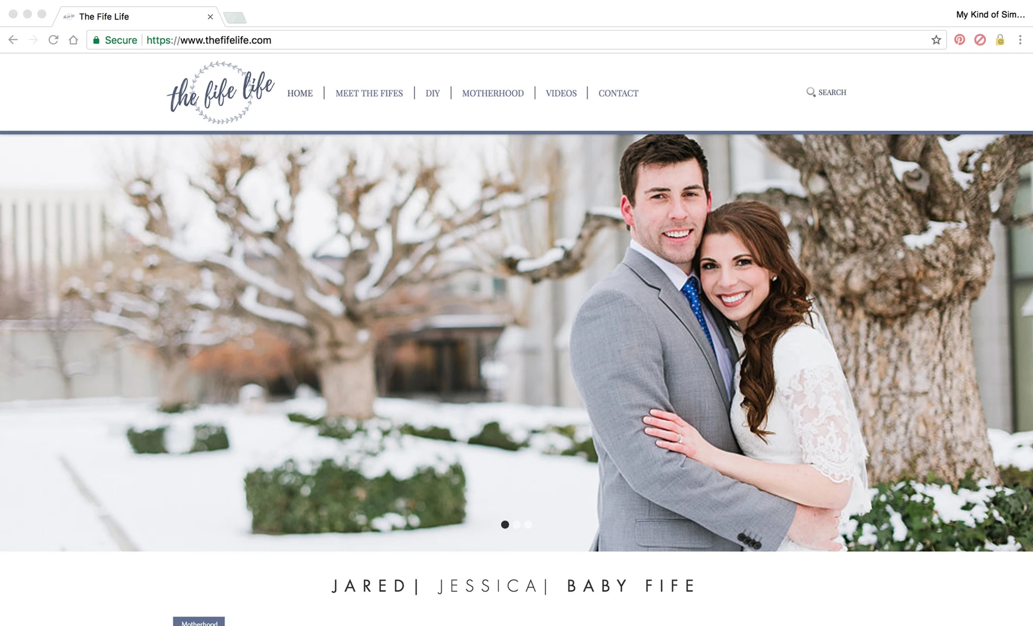 the fife life website design