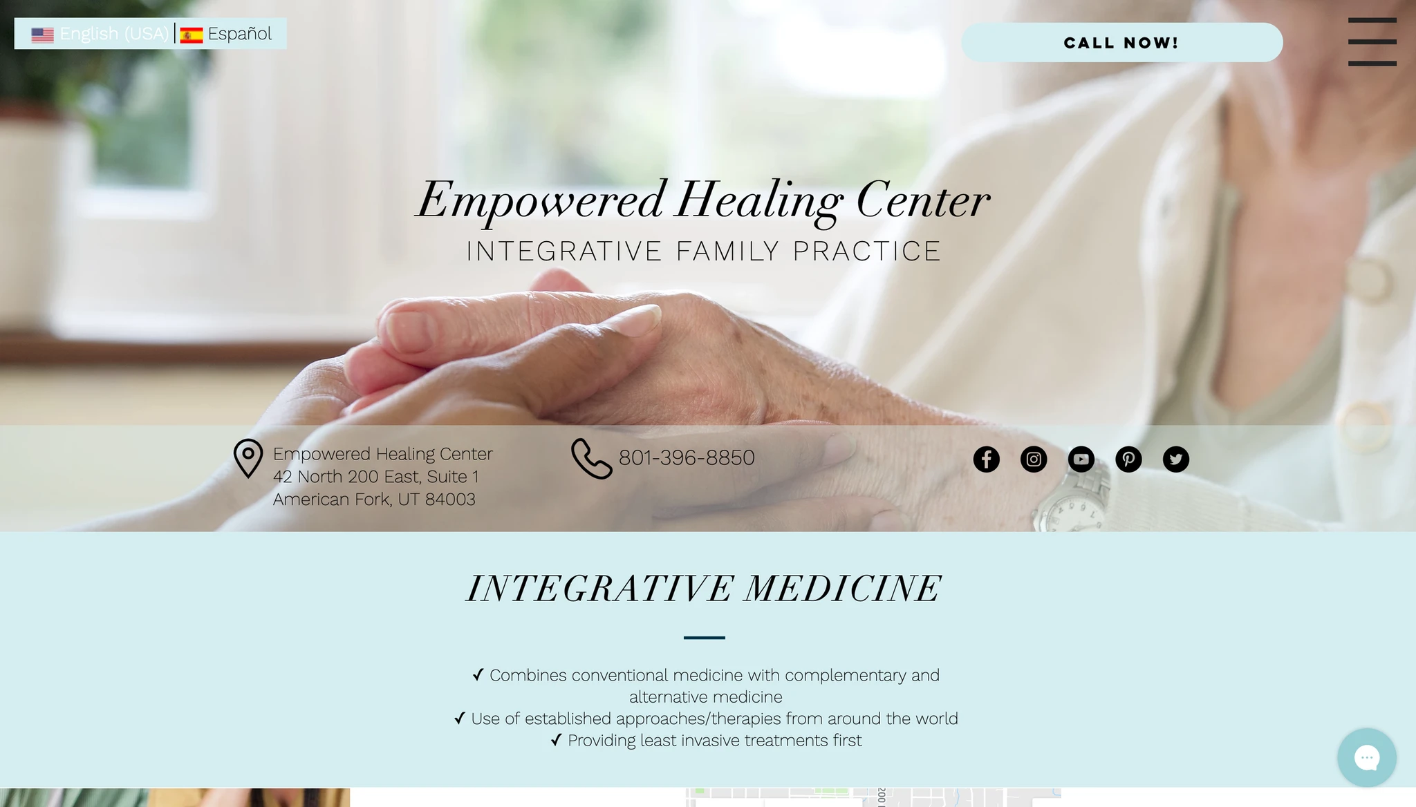 Empowered Healing Center Website Design