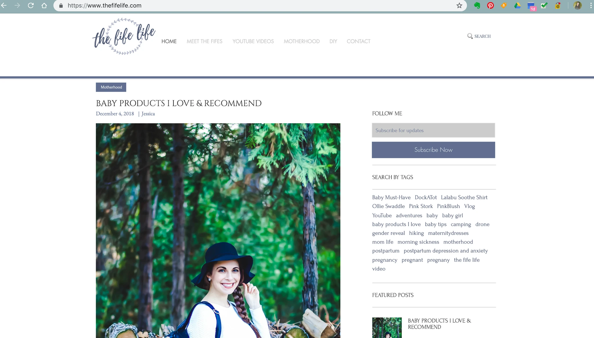 the fife life website design