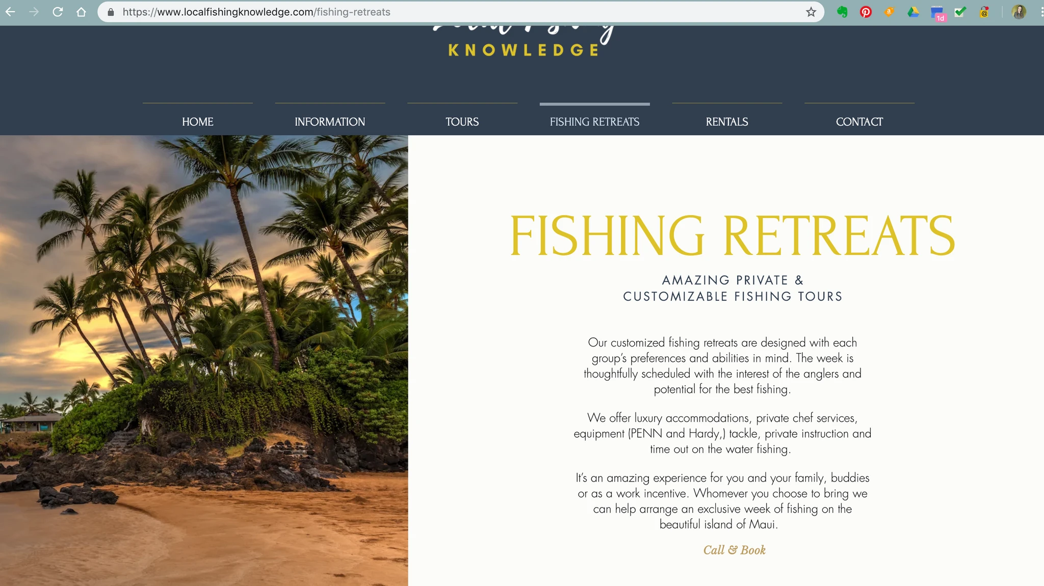 Local Fishing Knowledge Website Design