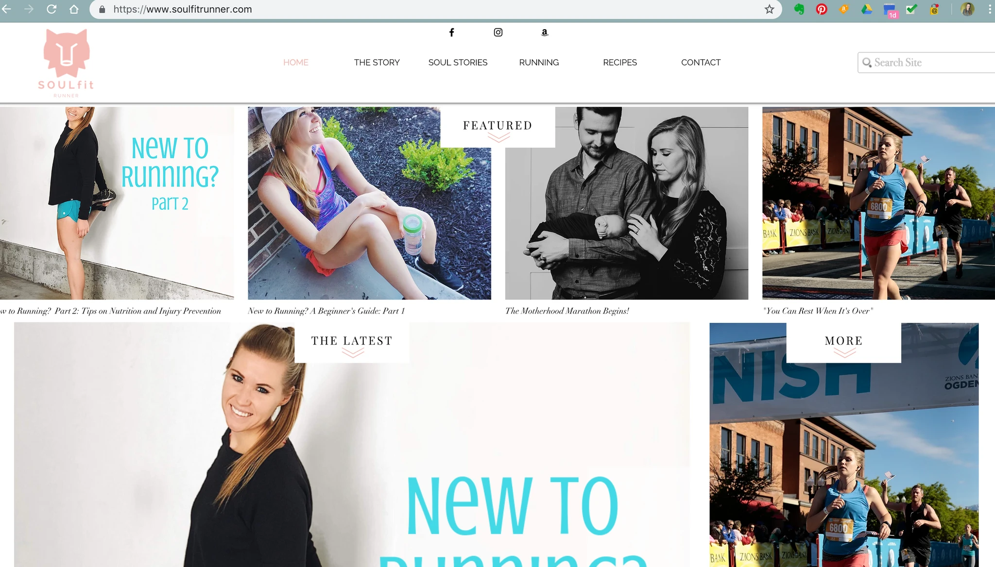 SOULfitRUNNER Website Design