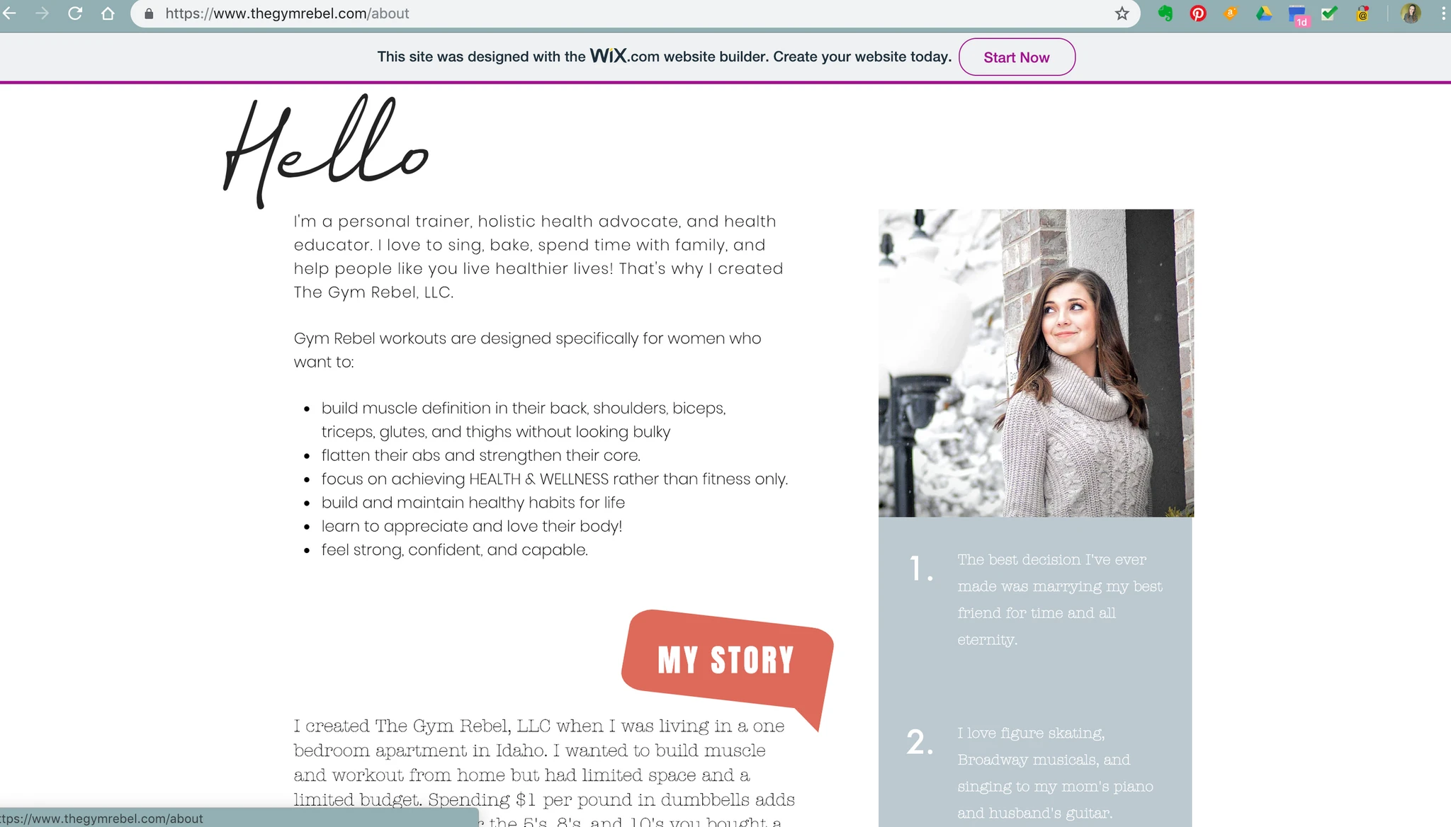 The Gym Rebel Website Design