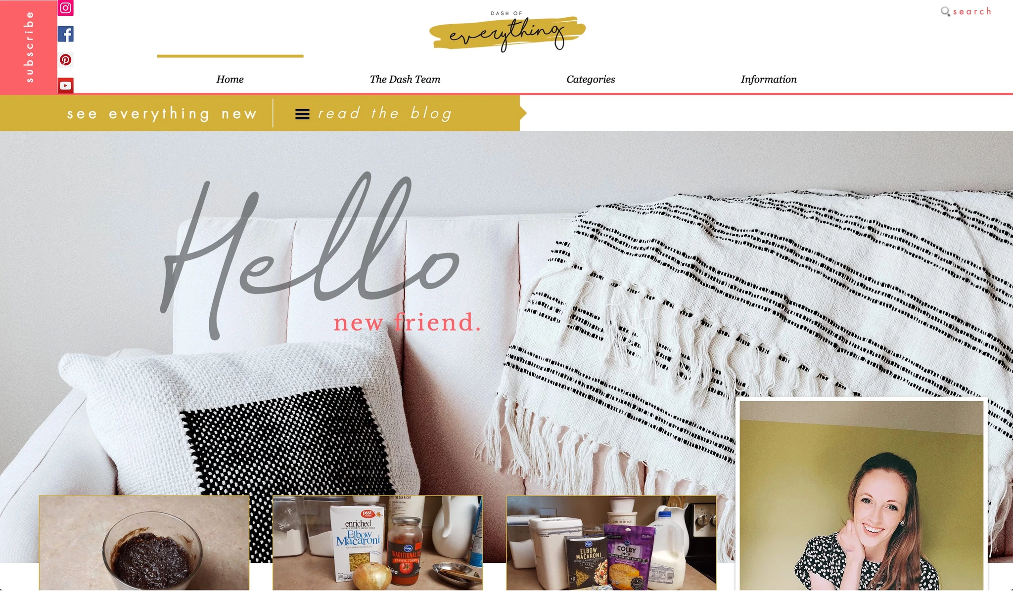 Dash of Everything Blog Design