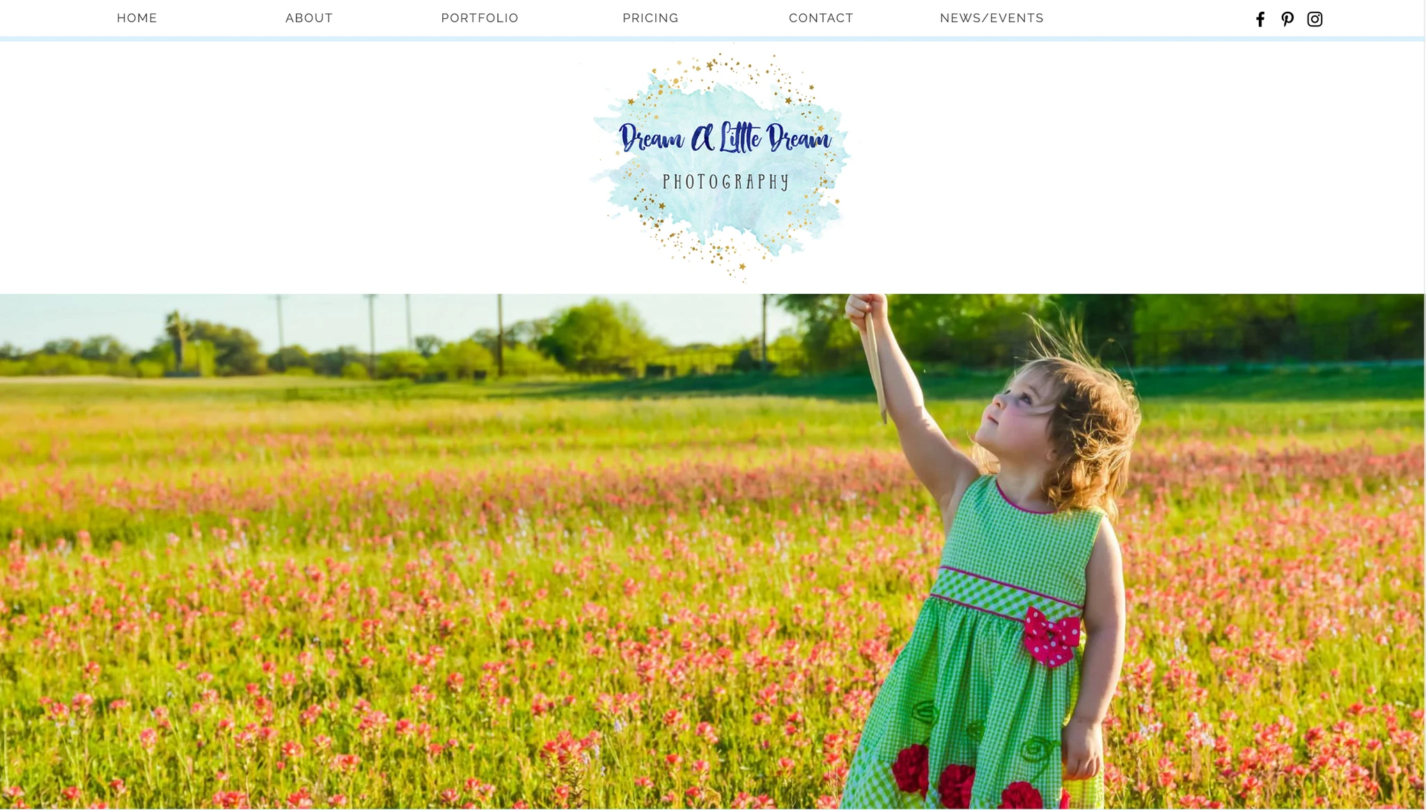 Dream a Little Dream Photography Website Design