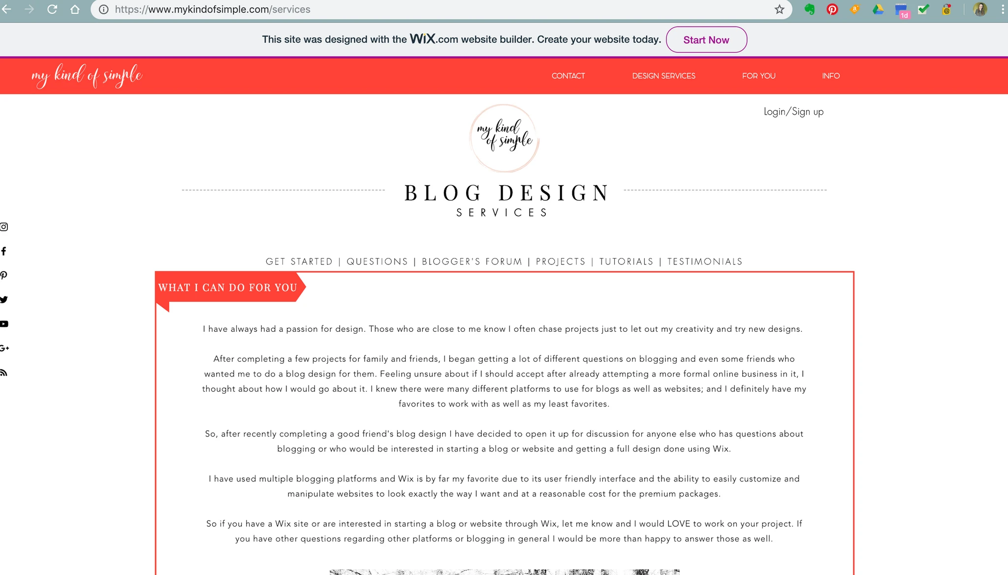 My Kind of Simple Blog Design